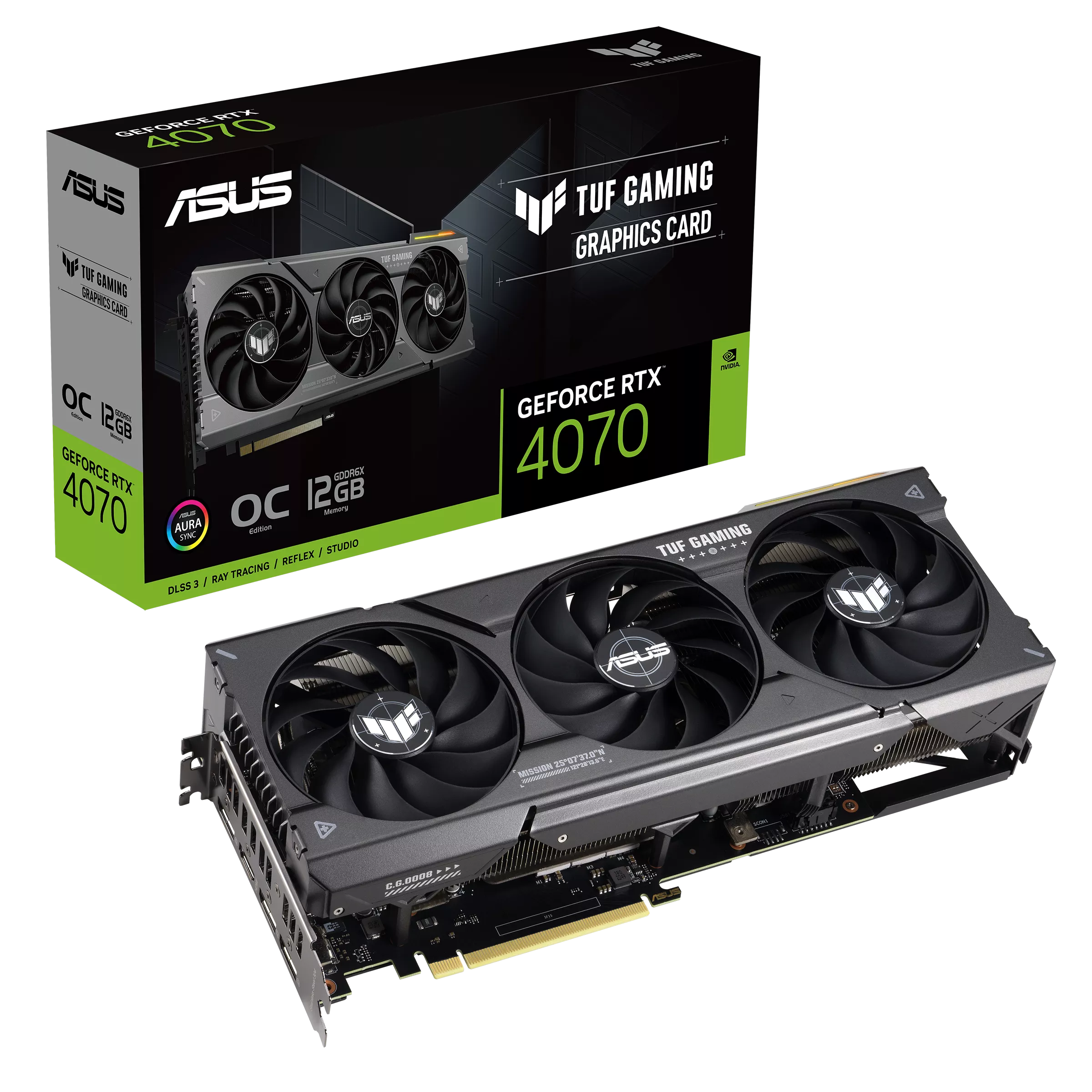 ASUS TUF Gaming GeForce RTX™ 4070 12GB GDDR6X - Graphics Card ASUS TUF Gaming GeForce RTX™ 4070 12GB GDDR6X - Graphics Card
